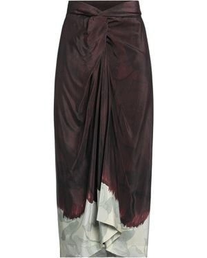 Dries Van Noten Midi Skirt Silk - Multicolor