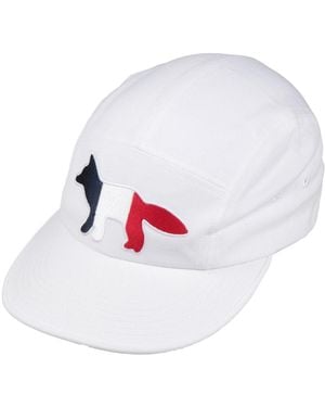 Maison Kitsuné Hat - White