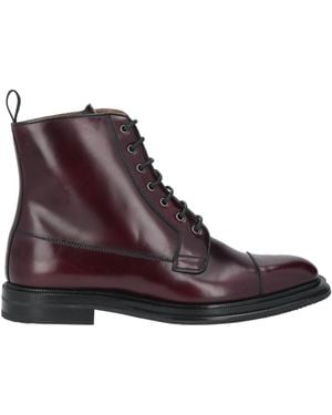 Church's Burgundy Ankle Boots Leather - Purple