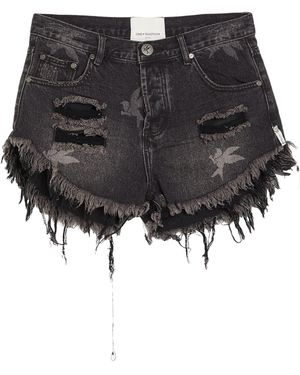 One Teaspoon Shorts Jeans - Nero