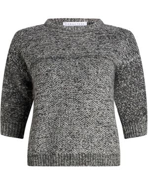 Caractere Sweater Acrylic, Mohair Wool, Polyamide - Gray