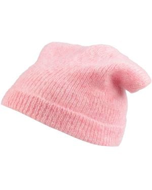 Sandro Hat Mohair Wool, Polyamide, Wool - Pink