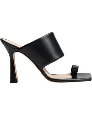 8 by YOOX Toe Post Sandals - Black