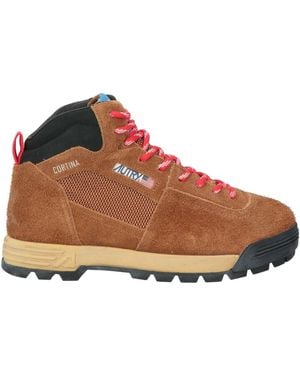 Autry Ankle Boots Leather, Textile Fibers - Brown