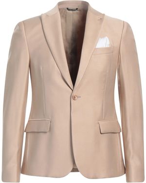 Daniele Alessandrini Blazer Viscose, Polyester - Natural