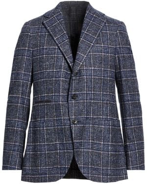 Caruso Blazer Alpaca Wool, Cotton, Polyamide - Blue