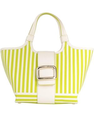 Roger Vivier Handbag Textile Fibres, Leather - Yellow
