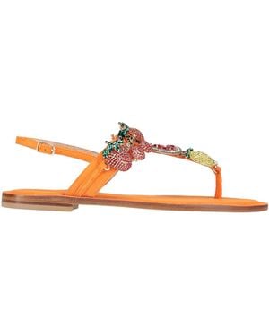 EDDICUOMO Thong Sandal Leather - Brown