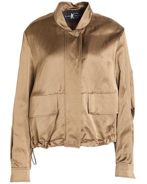 Luisa Cerano Khaki Jacket Viscose, Cotton, Linen - Natural