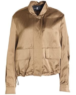 Luisa Cerano Khaki Jacket Viscose, Cotton, Linen - Natural