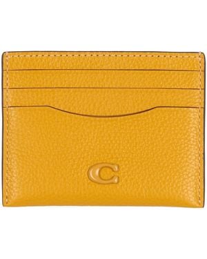 COACH Cardholder Leather - Yellow