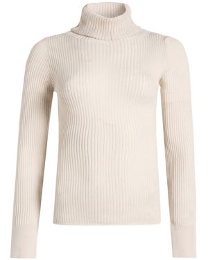 Roberto Collina Turtleneck Merino Wool - White