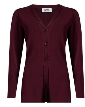 Alpha Studio Cardigan - Violet