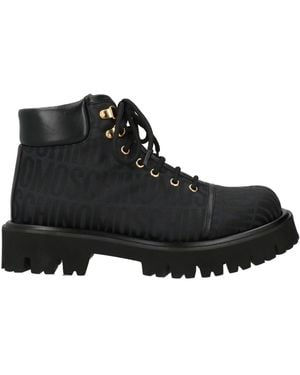 Moschino Ankle Boots Leather, Nylon - Black