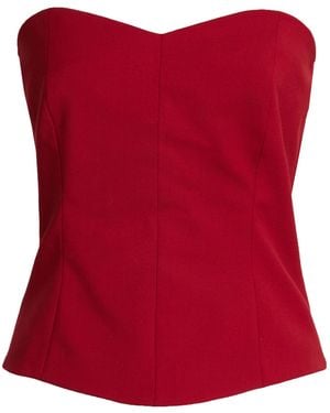 Marella Brick Top Polyester, Virgin Wool, Elastane, Acetate - Red