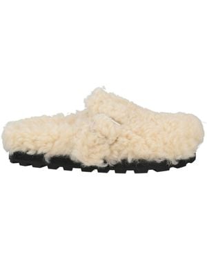 Jil Sander Ivory Mules & Clogs Leather - White