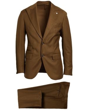 L.B.M. 1911 Suit Virgin Wool, Elastane - Brown