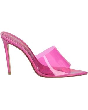 Aldo Castagna Fuchsia Sandals Leather - Pink