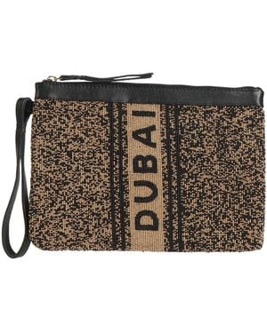 De Siena Handbag Leather, Textile Fibers - Brown