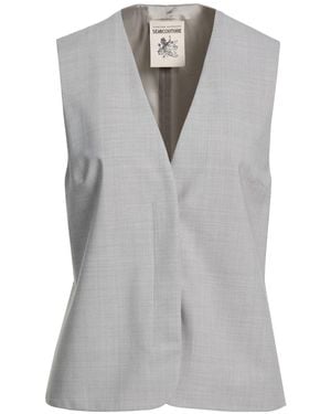 Semicouture Tailored Vests - Gray
