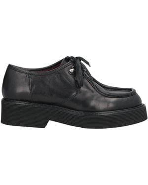 Triver Flight Lace-Up Shoes Soft Leather - Black