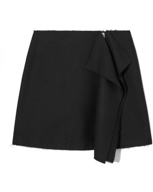 COS Low-rise Deconstructed Mini Skirt - Black
