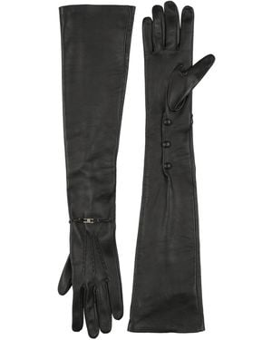 Elisabetta Franchi Gloves Ovine Leather - Black