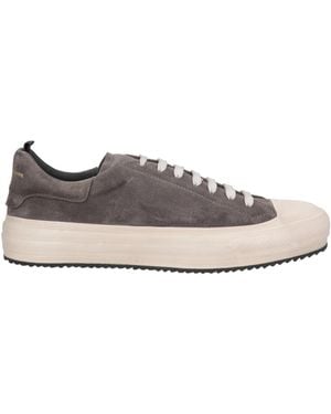 Officine Creative Charcoal Trainers Leather - White
