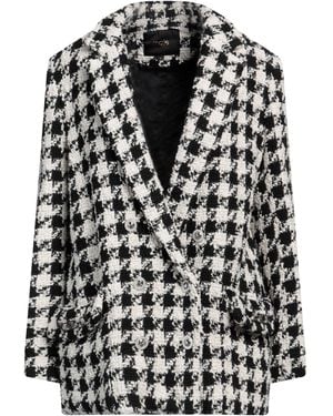 Maje Vitritania Double-breasted Houndstooth Bouclé-tweed Blazer - Black