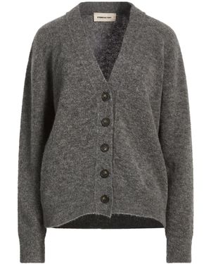 ATOMOFACTORY Charcoal Cardigan Alpaca Wool, Polyamide, Wool, Elastane - Gray