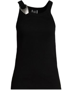 REIMAGINE PINKO x PATRICK MCDOWELL Tank Top Cotton, Elastane - Black