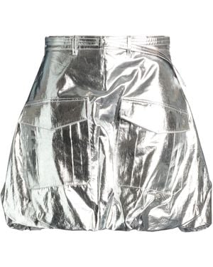 Rabanne Mini Skirt Cotton, Polyurethane - Metallic