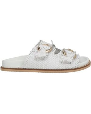 Emanuélle Vee Sandals Leather - White