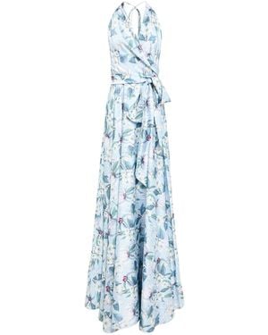 GIADA CURTI RESORT Maxi Dress Polyester - Blue
