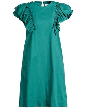 Alpha Studio Midi Dress Cotton, Elastane - Green