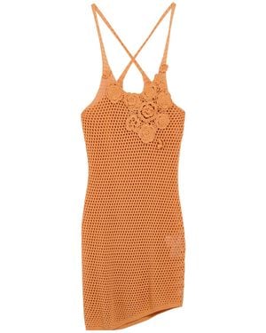 Isabelle Blanche Mini Dress Cotton - Orange
