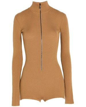 Max Mara Sfilata Playsuit Virgin Wool - Brown