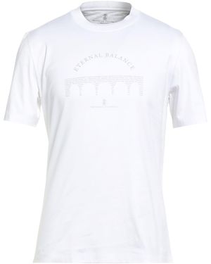 Brunello Cucinelli T-Shirts - Weiß