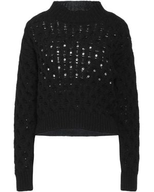 ELEONORA GOTTARDI Turtleneck Wool, Cashmere - Black