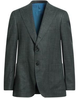 SCABAL® Blazer Wool, Silk, Linen, Elastane - Green