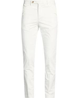 Paoloni Trousers Cotton, Elastane - White