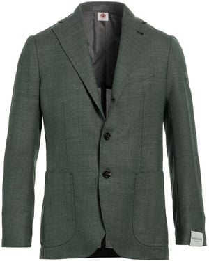 Luigi Borrelli Napoli Dark Blazer Virgin Wool - Green