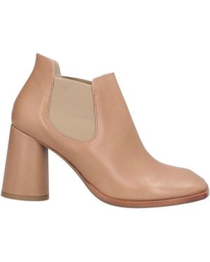 Malloni Ankle Boots Leather - Brown
