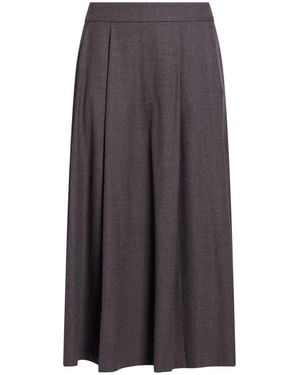 Kiltie Midi Skirt Virgin Wool, Elastane - Gray