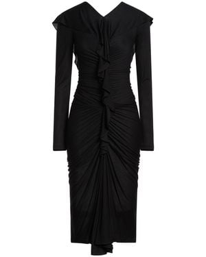 Burberry Midi Dress Viscose, Silk - Black