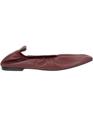 Aeyde Ballet Flats Leather - Purple