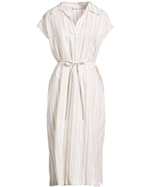 Peserico Midi Dress Linen - White