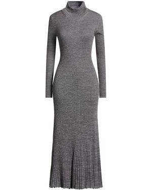 Moncler Midi Dress Virgin Wool - Gray