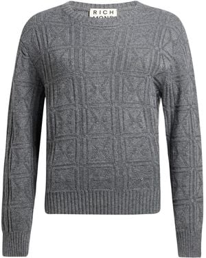 Richmond X Sweater Nylon, Viscose, Wool, Cashmere - Gray