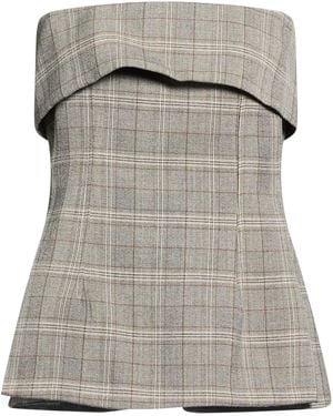 ViCOLO Taupe Top Polyester, Viscose, Elastane - Gray